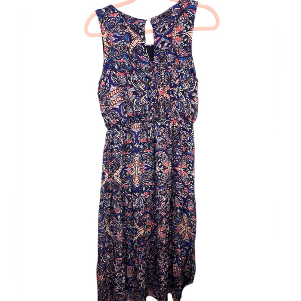 Lara Guidotti Silk Blend Paisley Midi Dress Made in Italy Size L